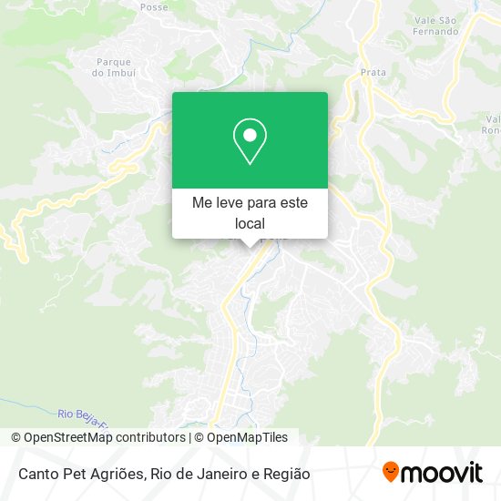 Canto Pet Agriões mapa