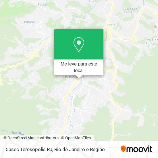 5àsec Teresópolis RJ mapa