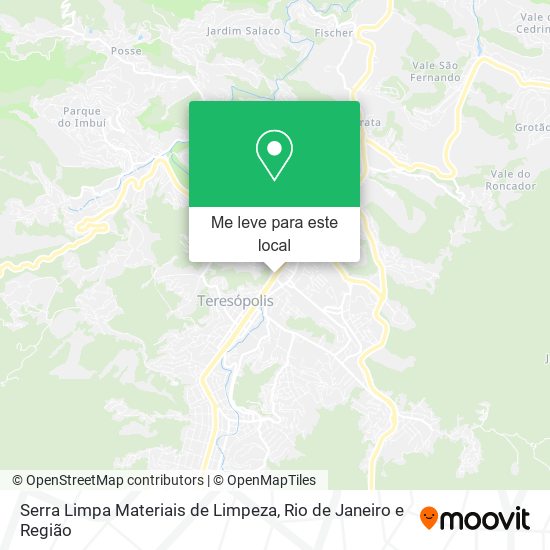 Serra Limpa Materiais de Limpeza mapa