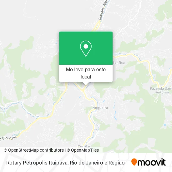 Rotary Petropolis Itaipava mapa
