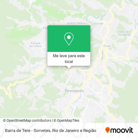 Barra de Tere - Sorvetes mapa