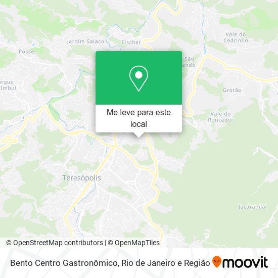 Bento Centro Gastronômico mapa