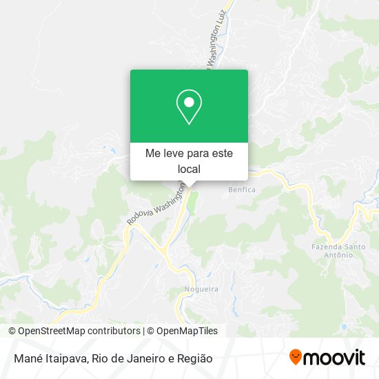 Mané Itaipava mapa
