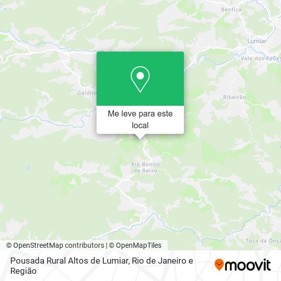 Pousada Rural Altos de Lumiar mapa