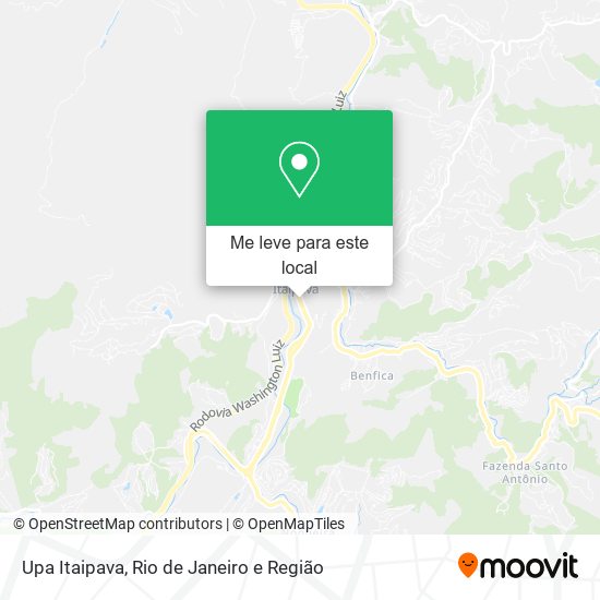 Upa Itaipava mapa