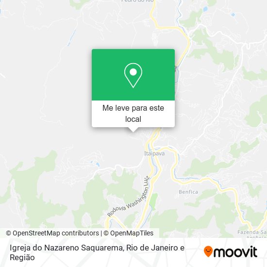Igreja do Nazareno Saquarema mapa