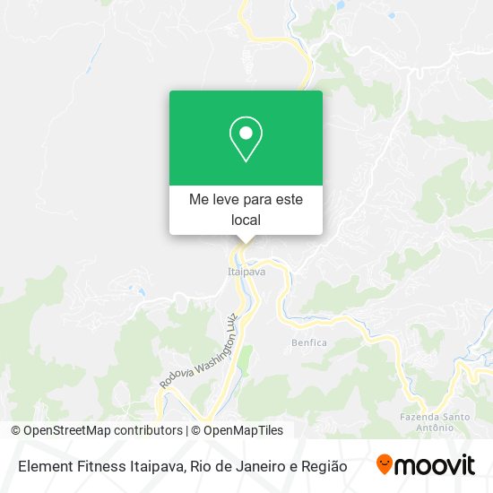 Element Fitness Itaipava mapa
