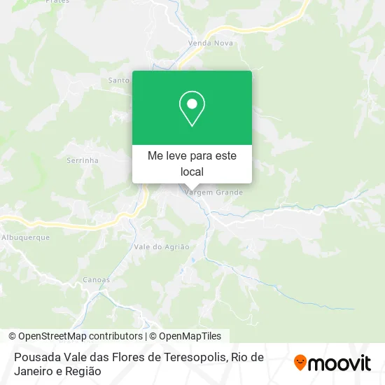 Pousada Vale das Flores de Teresopolis mapa