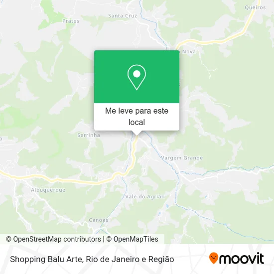 Shopping Balu Arte mapa