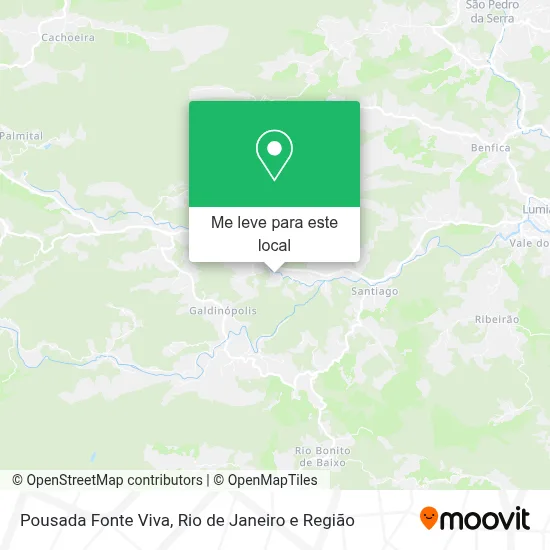 Pousada Fonte Viva mapa