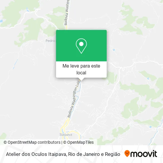 Atelier dos Oculos Itaipava mapa