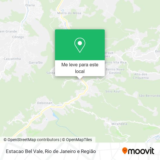 Estacao Bel Vale mapa