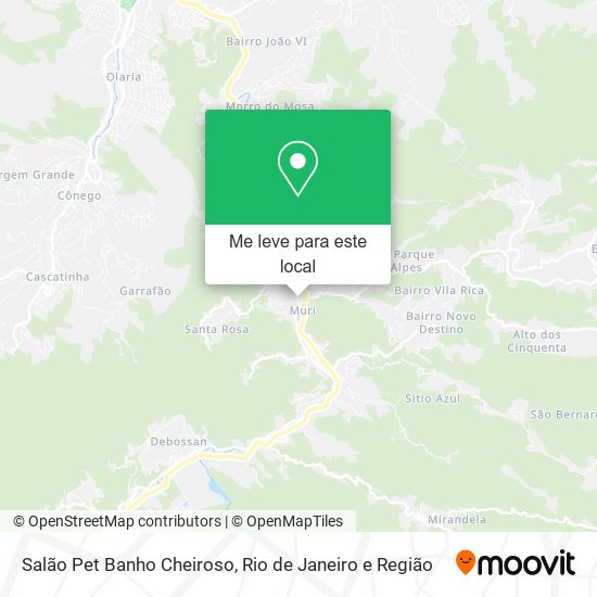 Salão Pet Banho Cheiroso mapa