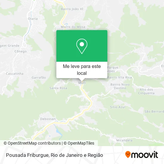 Pousada Friburgue mapa