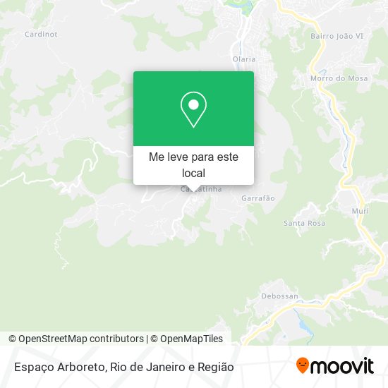 Espaço Arboreto mapa