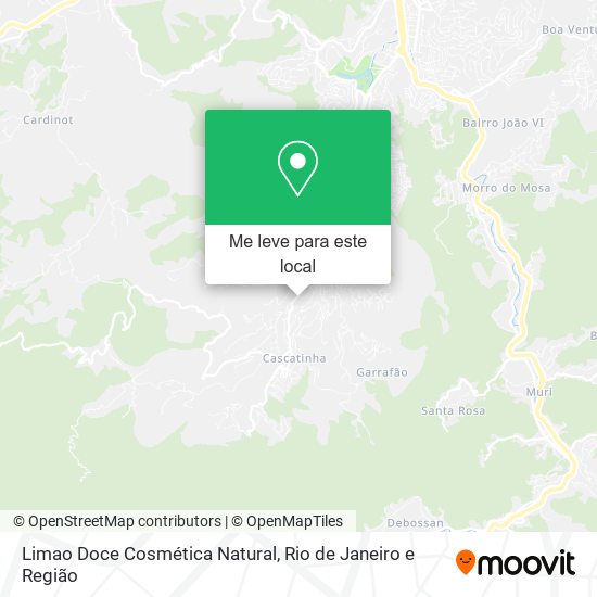 Limao Doce Cosmética Natural mapa
