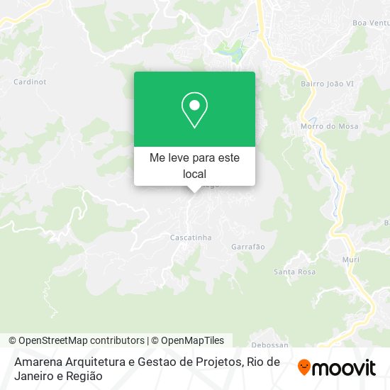 Amarena Arquitetura e Gestao de Projetos mapa