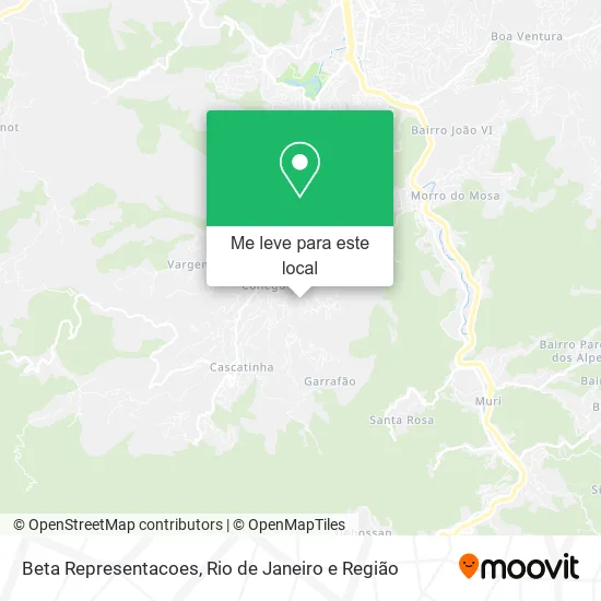 Beta Representacoes mapa