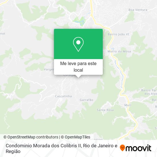 Condominio Morada dos Colibris II mapa