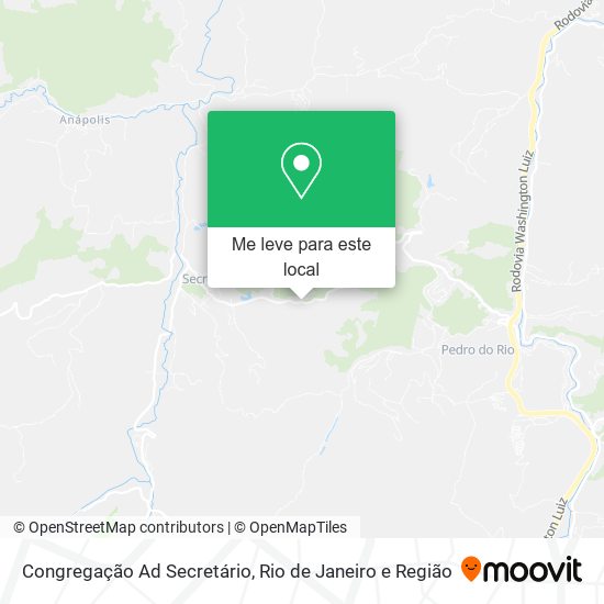 Congregação Ad Secretário mapa
