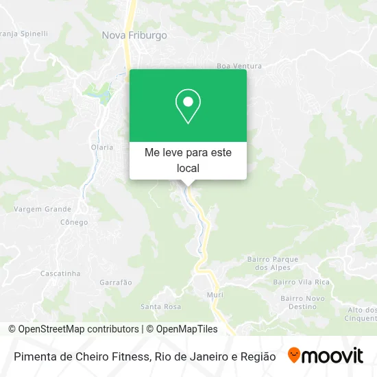 Pimenta de Cheiro Fitness mapa