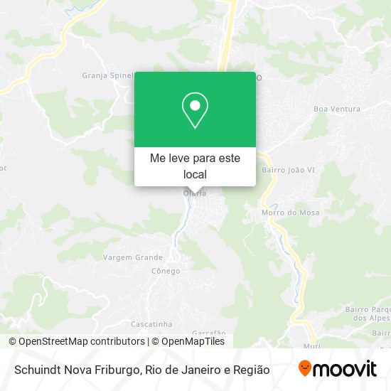 Schuindt Nova Friburgo mapa