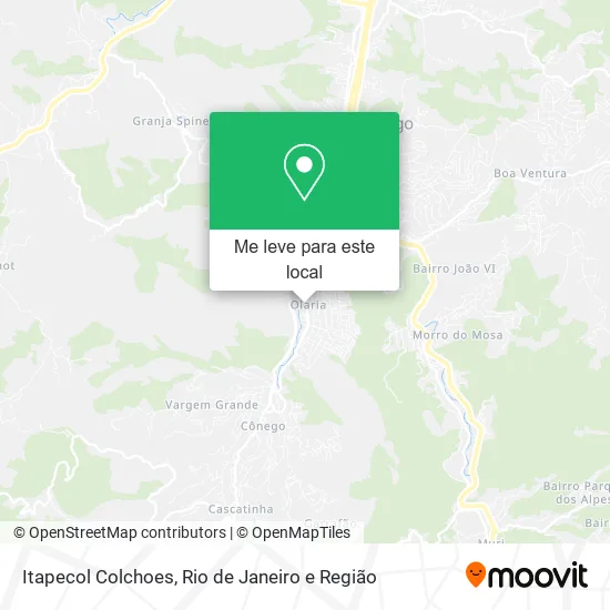 Itapecol Colchoes mapa