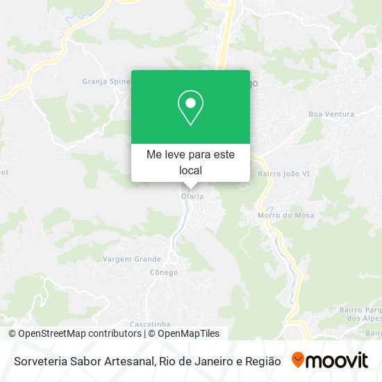 Sorveteria Sabor Artesanal mapa