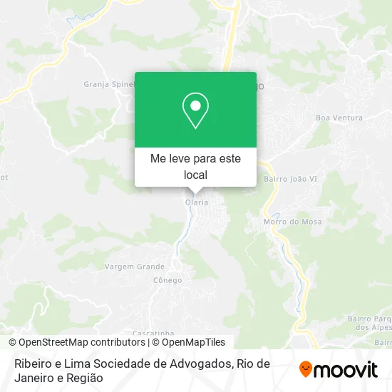 Ribeiro e Lima Sociedade de Advogados mapa