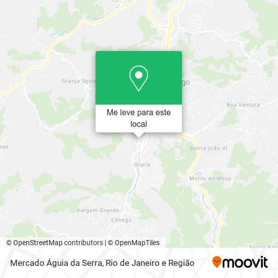 Mercado Águia da Serra mapa