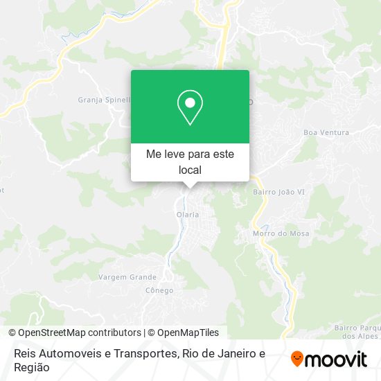 Reis Automoveis e Transportes mapa