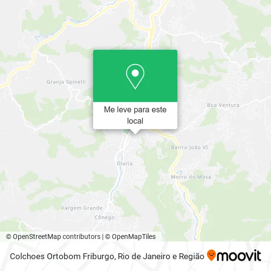 Colchoes Ortobom Friburgo mapa