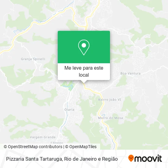 Pizzaria Santa Tartaruga mapa