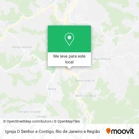 Igreja O Senhor e Contigo mapa