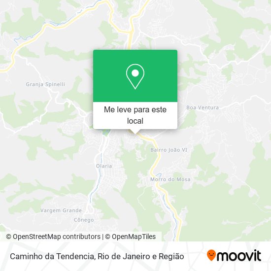 Caminho da Tendencia mapa