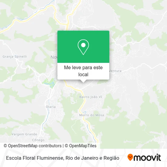 Escola Floral Fluminense mapa
