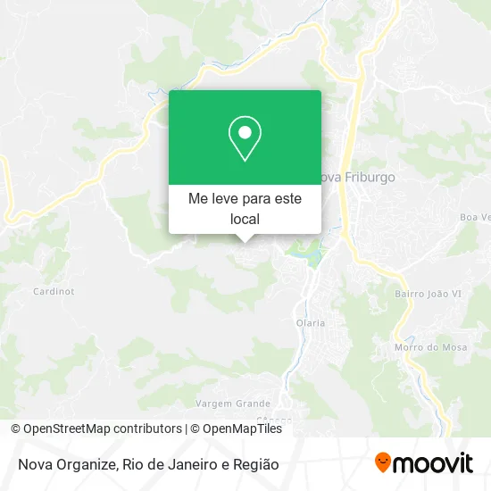 Nova Organize mapa