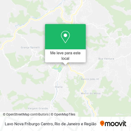 Lavo Nova Friburgo Centro mapa