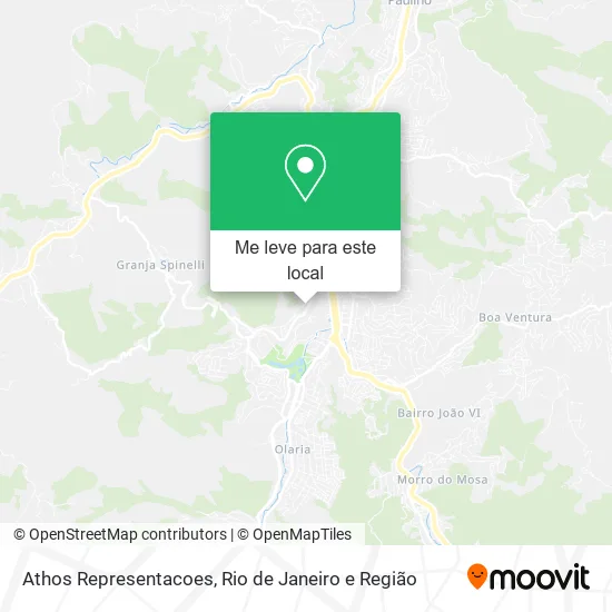 Athos Representacoes mapa