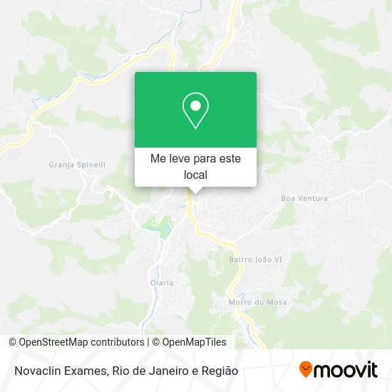 Novaclin Exames mapa