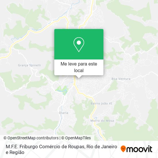 M.F.E. Friburgo Comércio de Roupas mapa