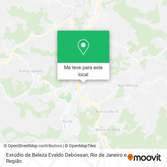 Estúdio de Beleza Evaldo Debossan mapa