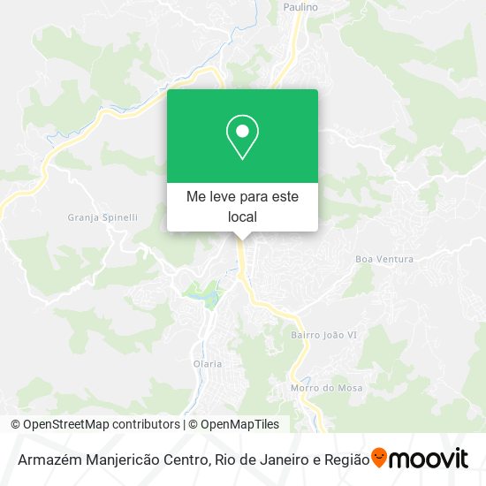Armazém Manjericão Centro mapa
