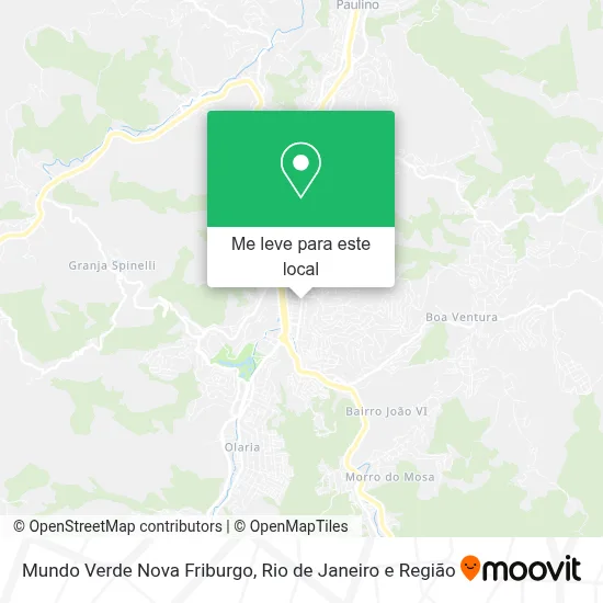 Mundo Verde Nova Friburgo mapa
