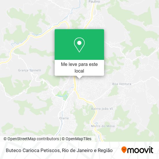 Buteco Carioca Petiscos mapa