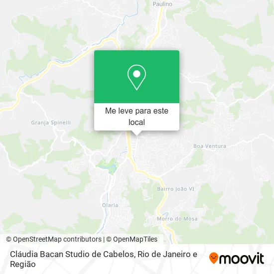 Cláudia Bacan Studio de Cabelos mapa