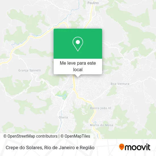 Crepe do Solares mapa