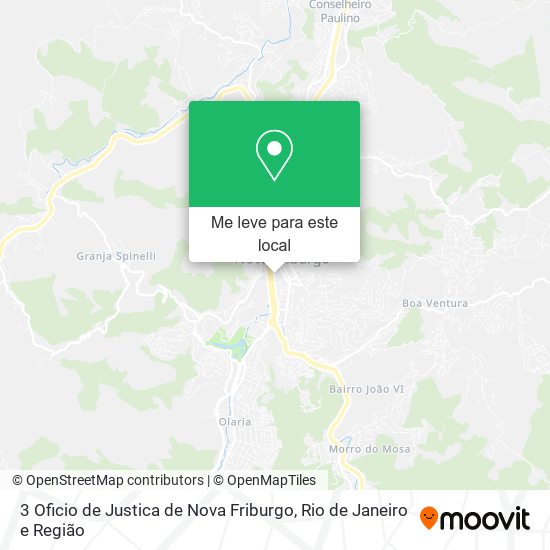 3 Oficio de Justica de Nova Friburgo mapa