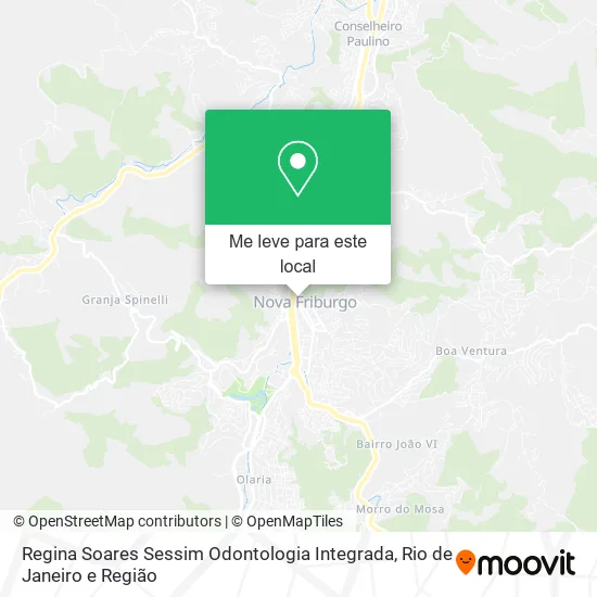 Regina Soares Sessim Odontologia Integrada mapa