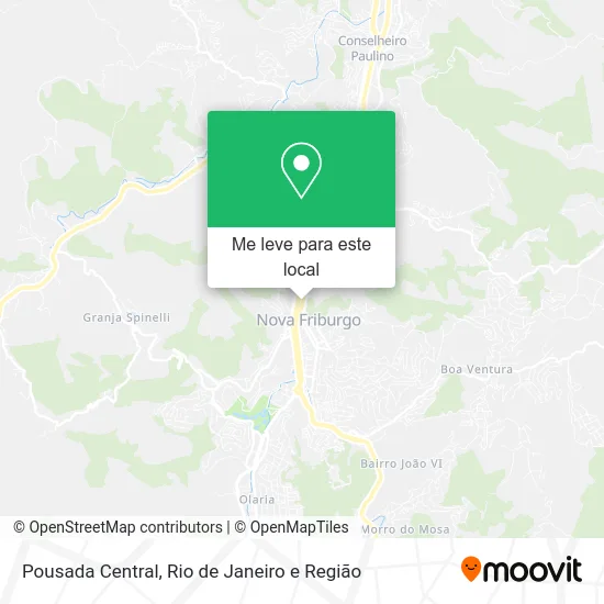 Pousada Central mapa
